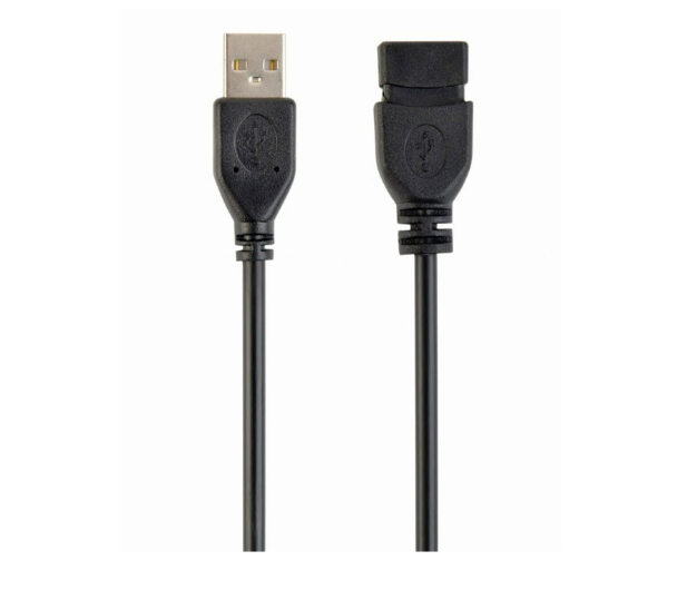 Gembird Przedłużacz kabla USB 2.0 0.15m, czarny - 1351677 - zdjęcie
